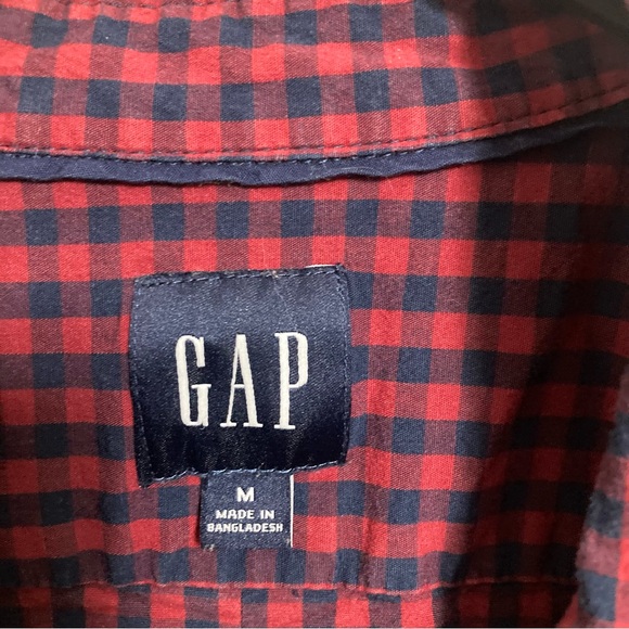 Mens Gap checkered button down shirt size medium - Picture 4 of 4